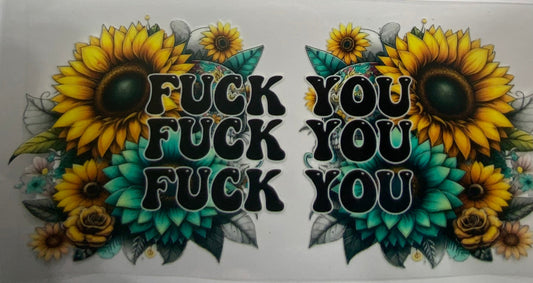 Cup wraps uvdtf  Sunflower fuck youn