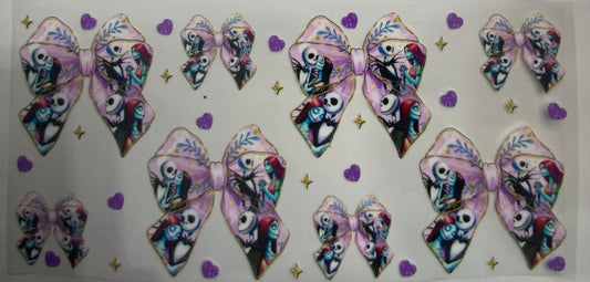 Cup wraps uvdtf  Jack and sally bows