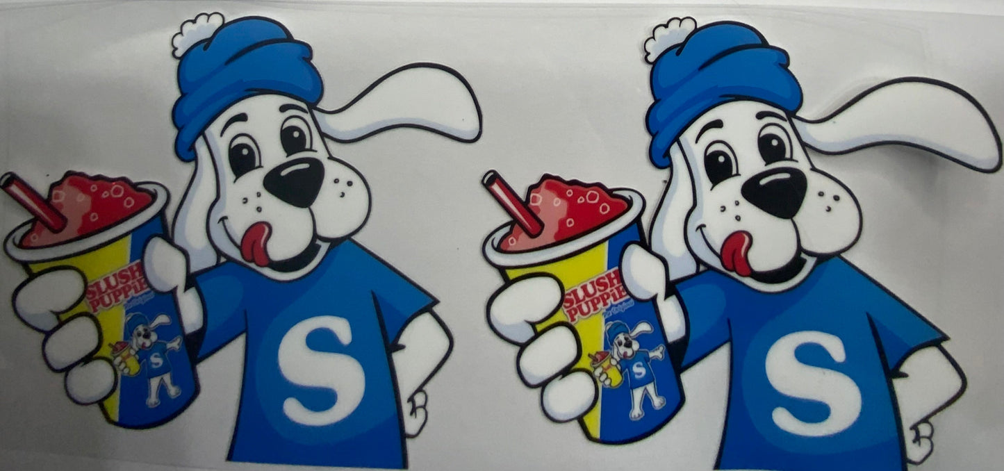 Cup wraps uvdtf  Slush puppies with dog