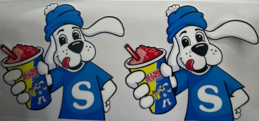 Cup wraps uvdtf  Slush puppies with dog