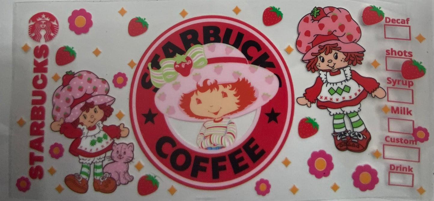 Cup wraps uvdtf  Strawberry shortcake Starbucks