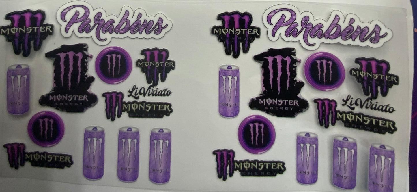 Cup wraps uvdtf  Purple monster drinks