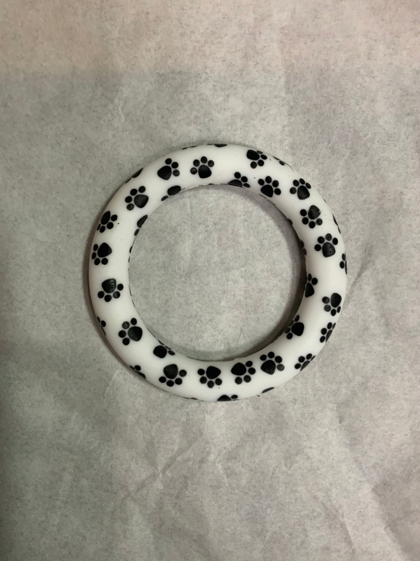 Car  charm just the circle Paw print