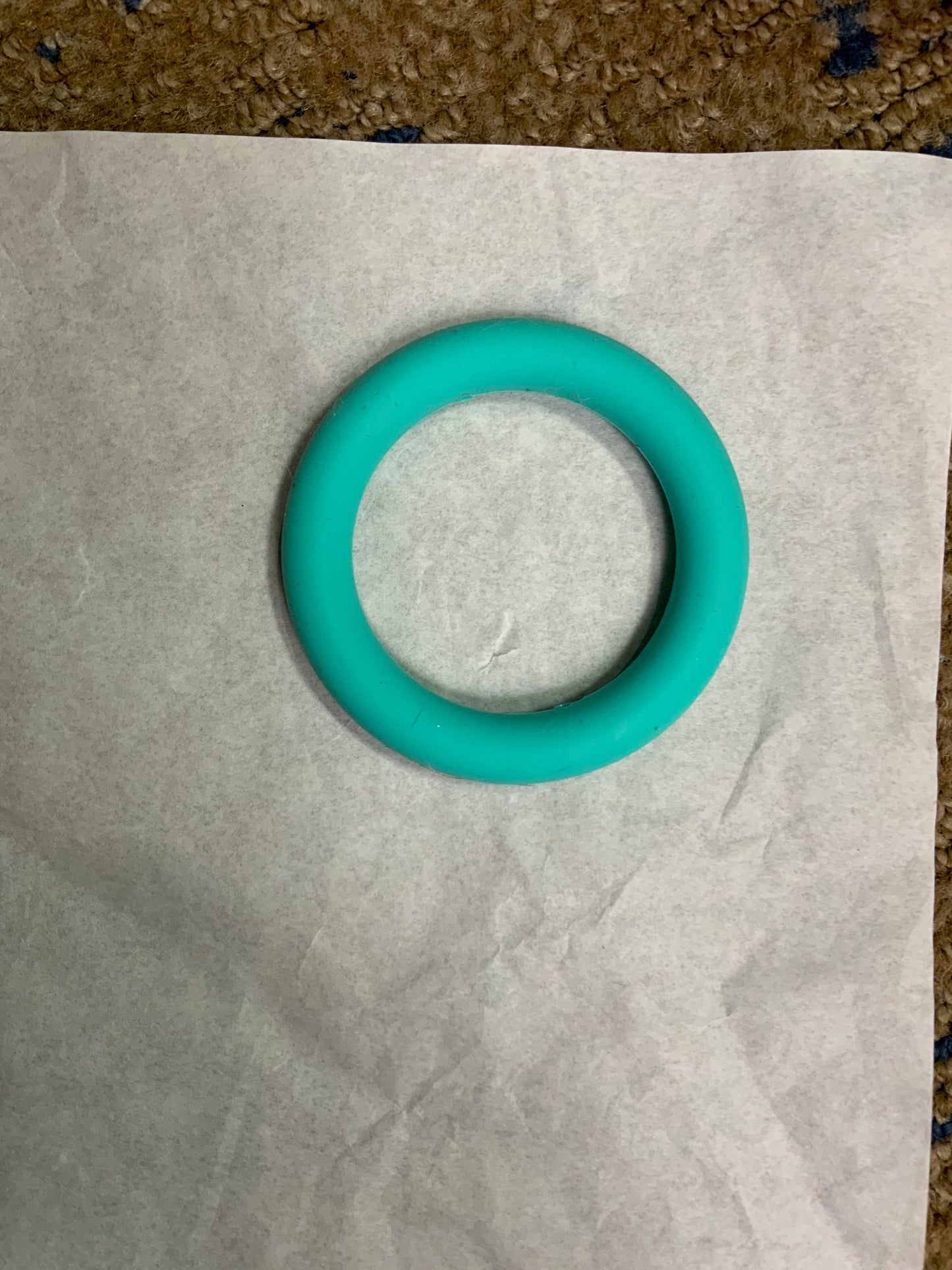Car  charm just the circle Teal solid