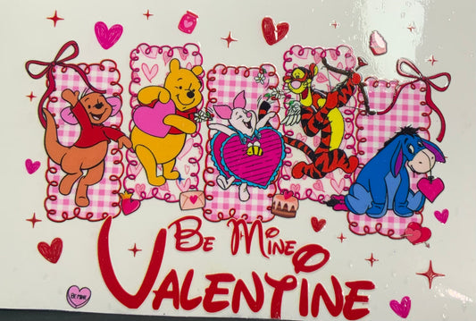 uvdtf  transfer wrap Pooh v-day with friends