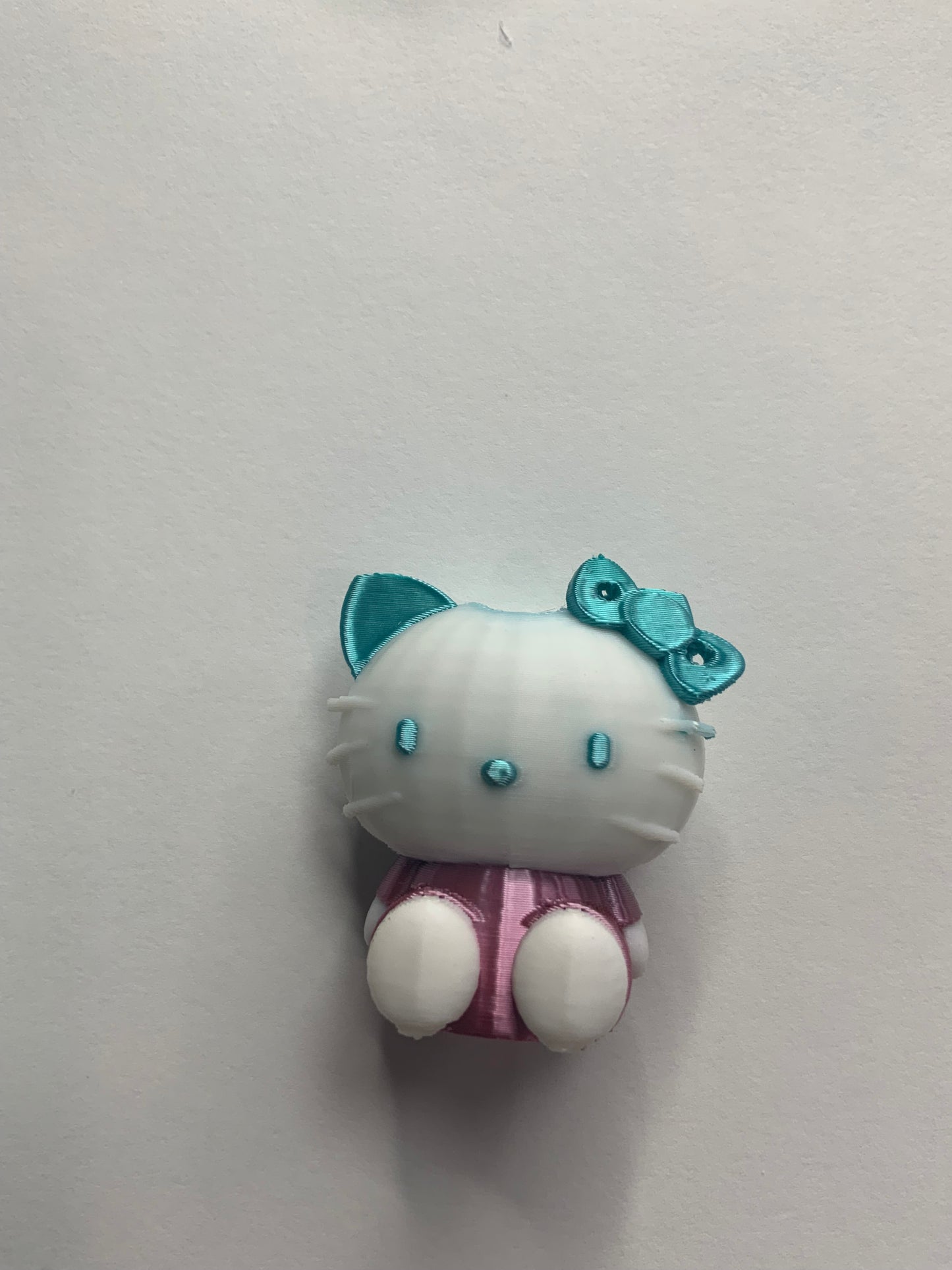 3d printed hello kitty teal white purple for strawb