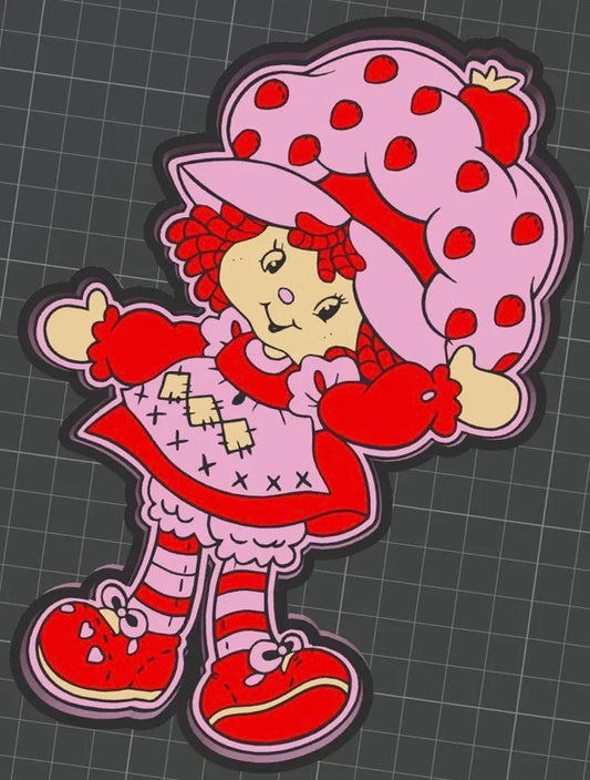 3d printed bead tray Strawberry girl full body