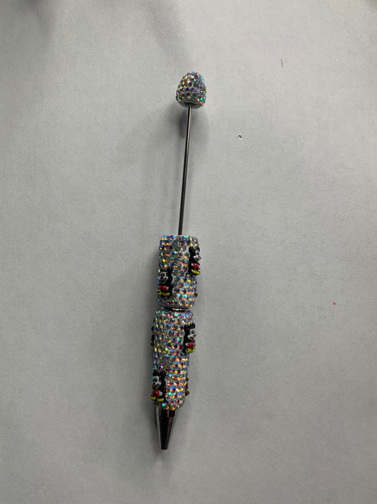 Beadable pens just the pen Rhinestone full body Mickey