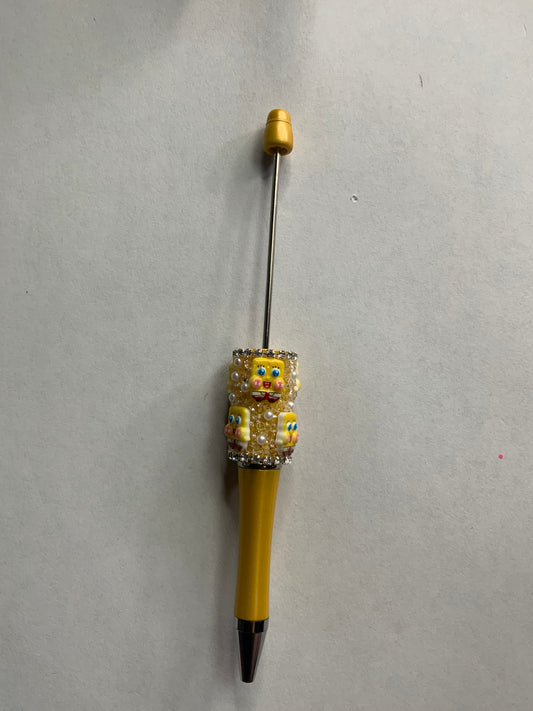 Beadable pens just the pen Half done SpongeBob