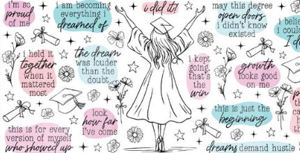 Cup wraps uvdtf Graduation affirmations
