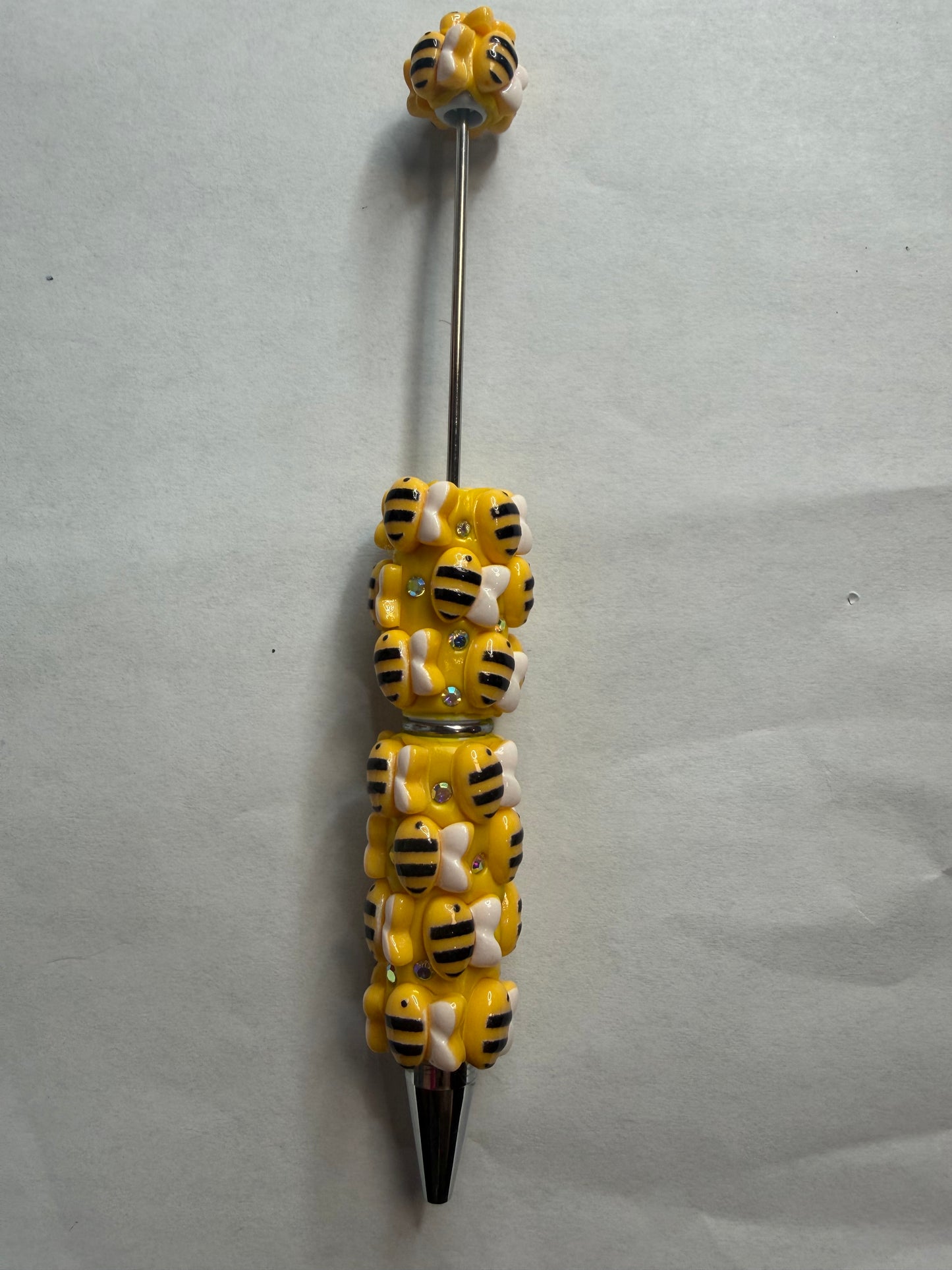 Beadable pens just the pen Yellow bee