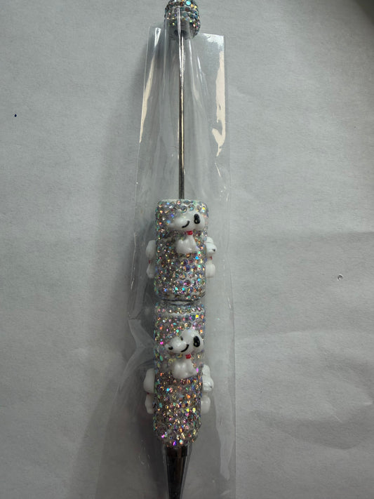 Beadable pens just the pen Rhinestone snoopy