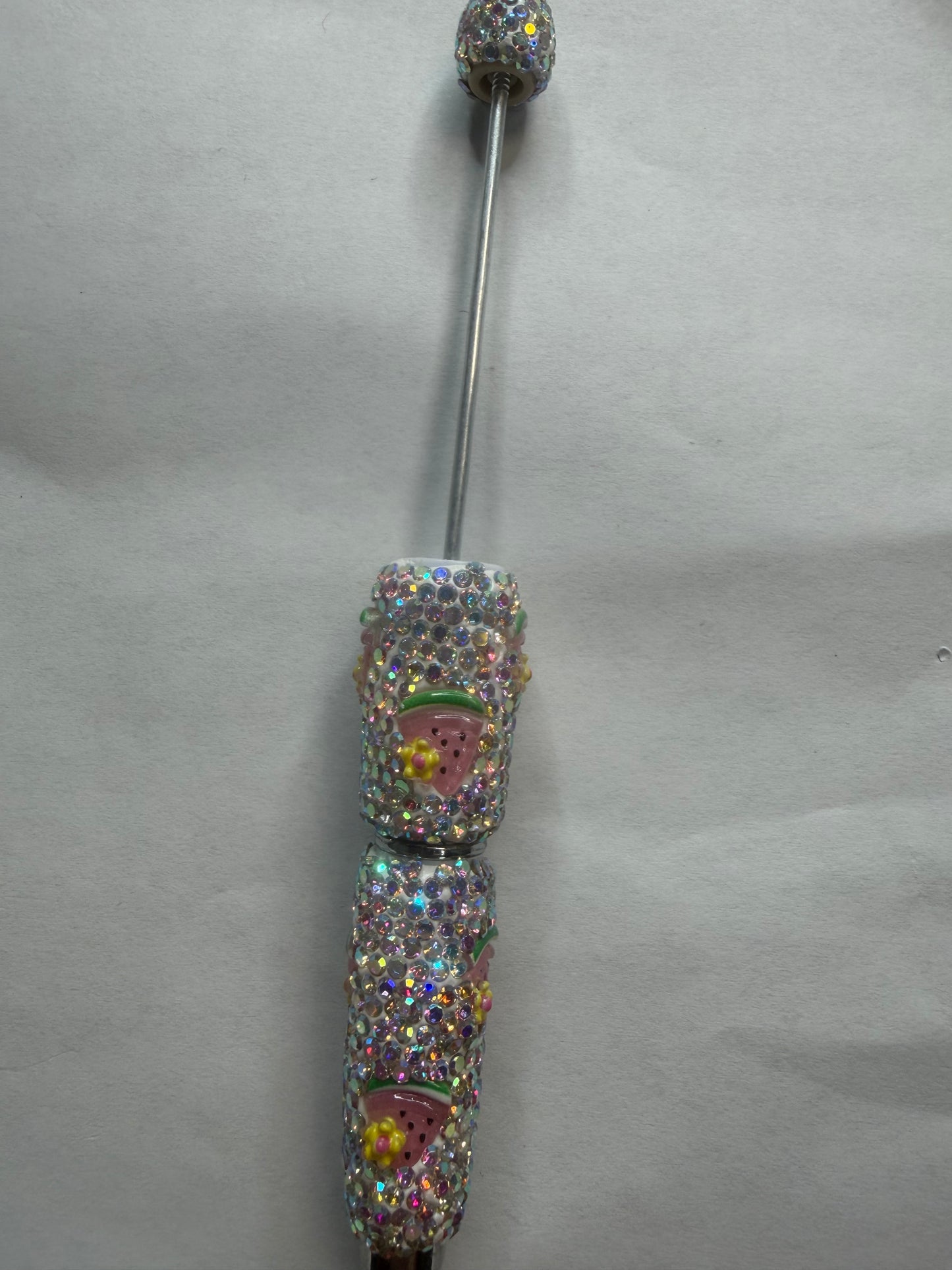 Beadable pens just the pen Rhinestone watermelon