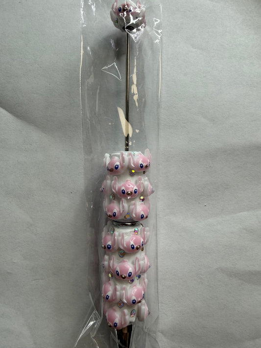 Beadable pens just the pen White angel head