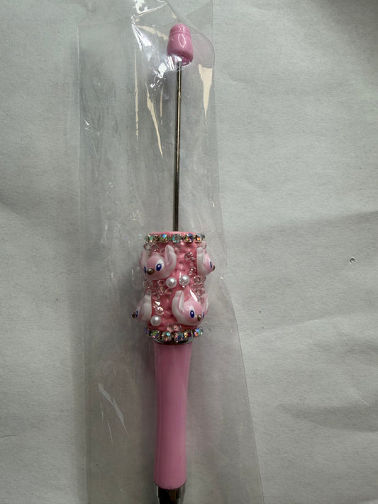 Beadable pens just the pen Half done angel head