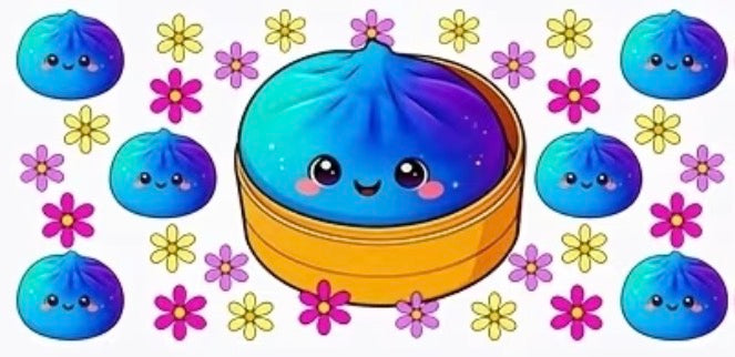 Cup wraps uvdtf dumpling squishy blue with flowers