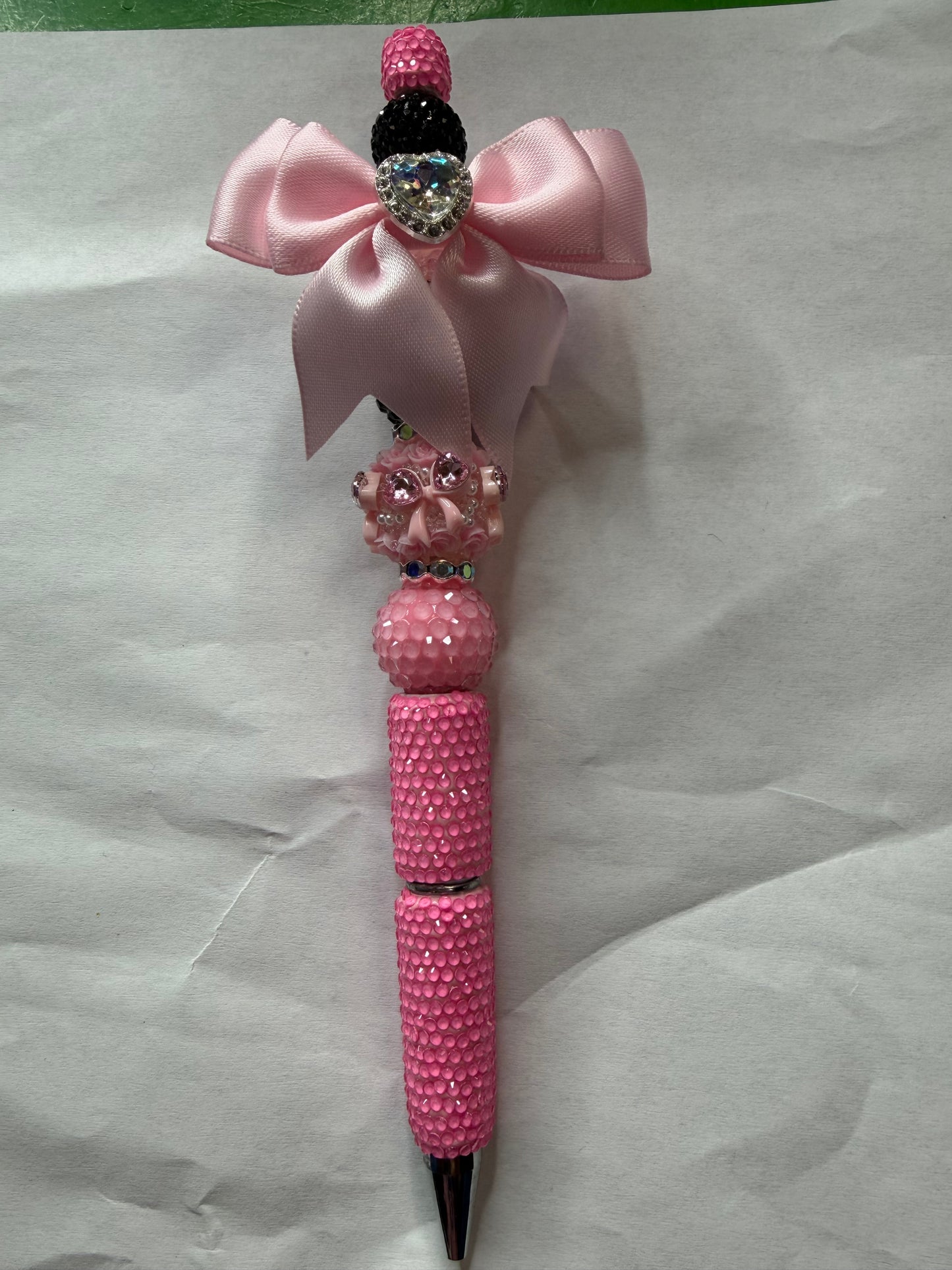 Ready to ship neon pink bow pen
