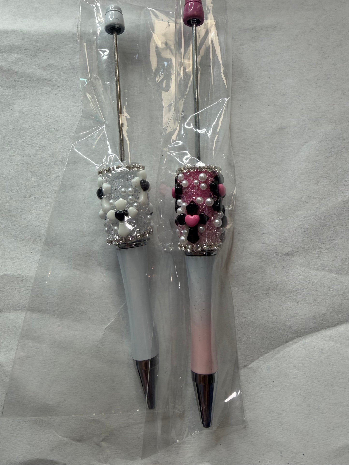 Beadable pens just the pen Half done cross mystery color