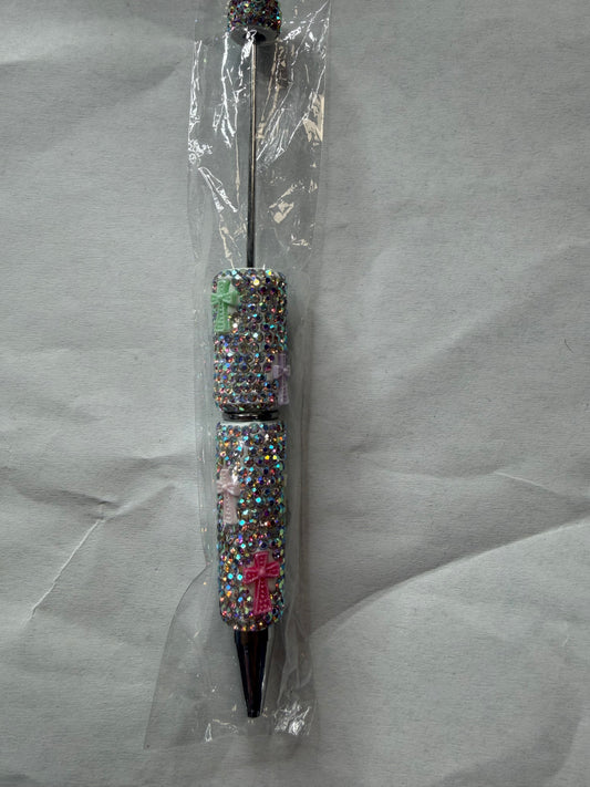 Beadable pens just the pen Rhinestone cross
