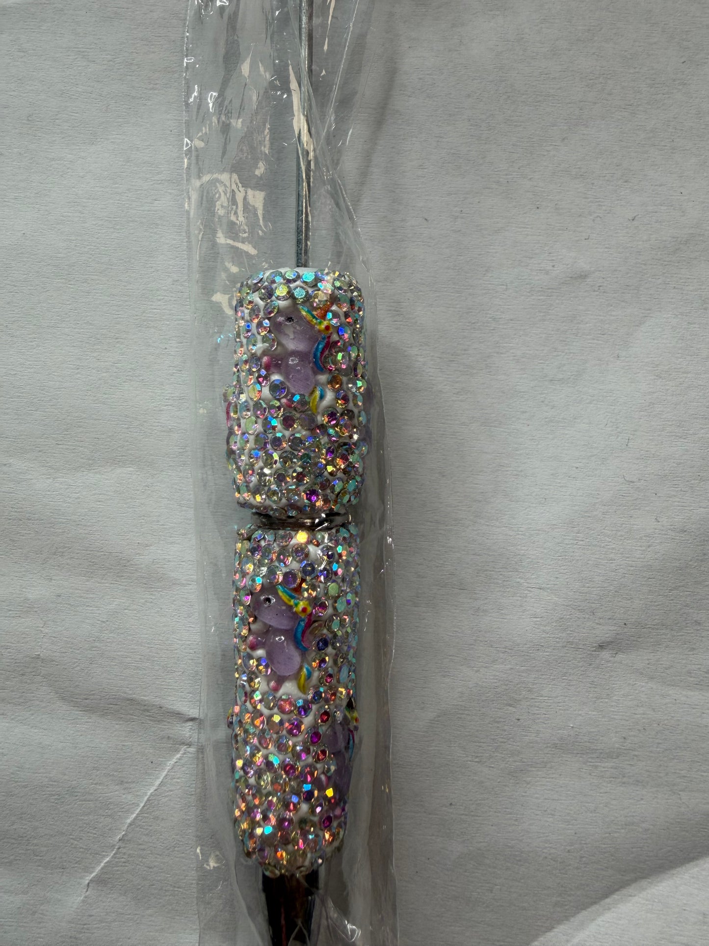 Beadable pens just the pen Rhinestone unicorn