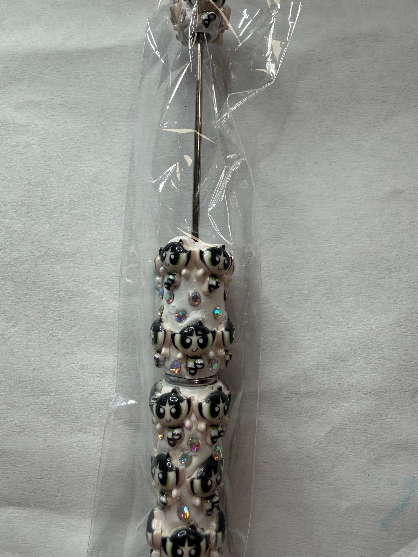 Beadable pens just the pen Powder puff green