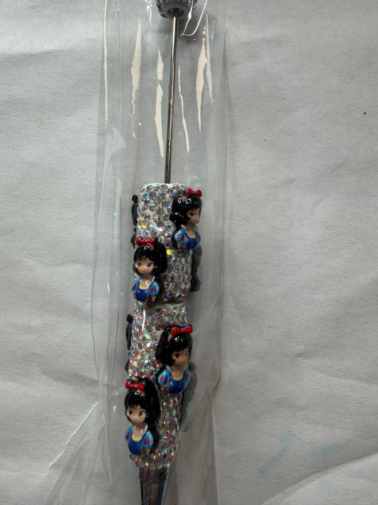 Beadable pens just the pen Rhinestone snowwhite