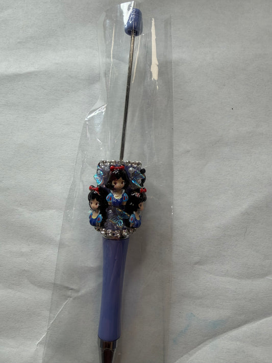 Beadable pens just the pen Half done snowwhite