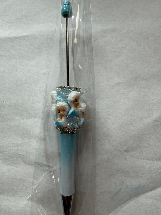 Beadable pens just the pen Half done Elsa