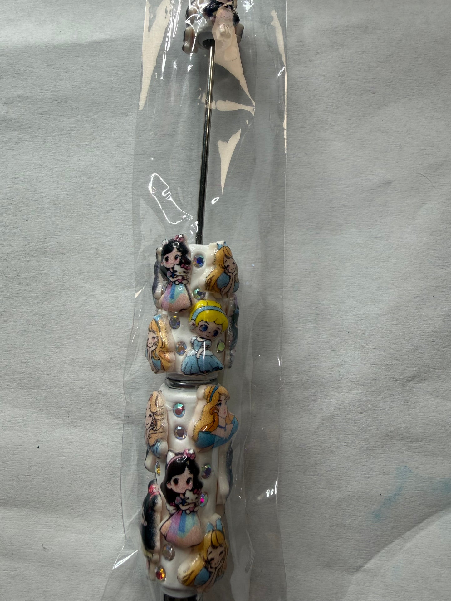 Beadable pens just the pen Mixed princess also have hello kitty in princess hand