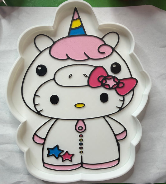 3d printed bead tray unicorn hello kitty