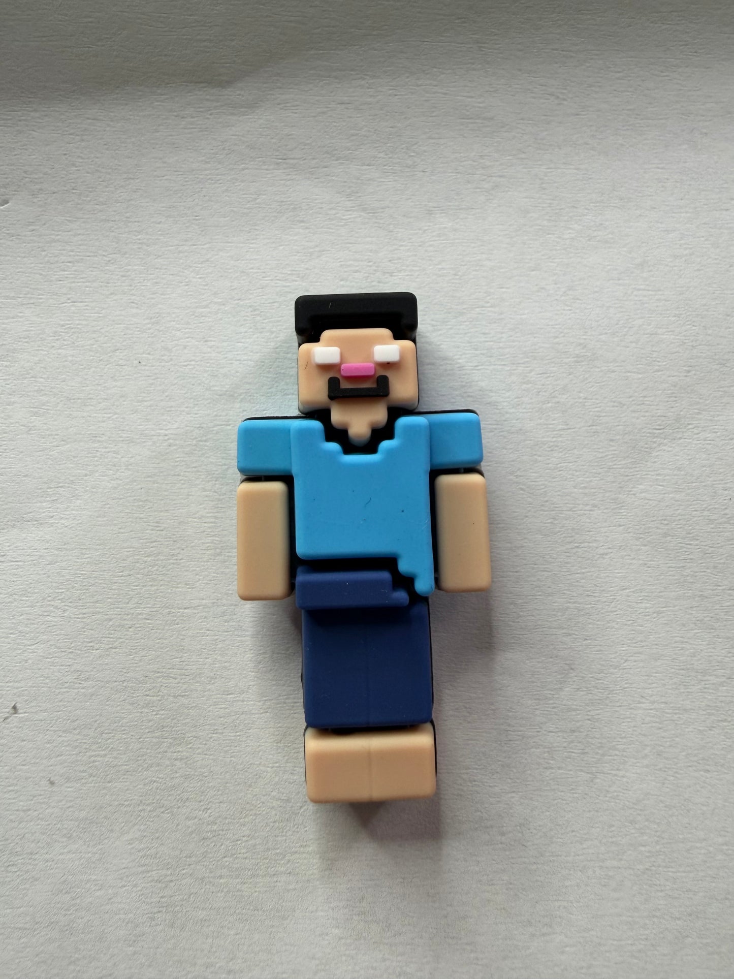 Focal 3d Minecraft guy blue shirt