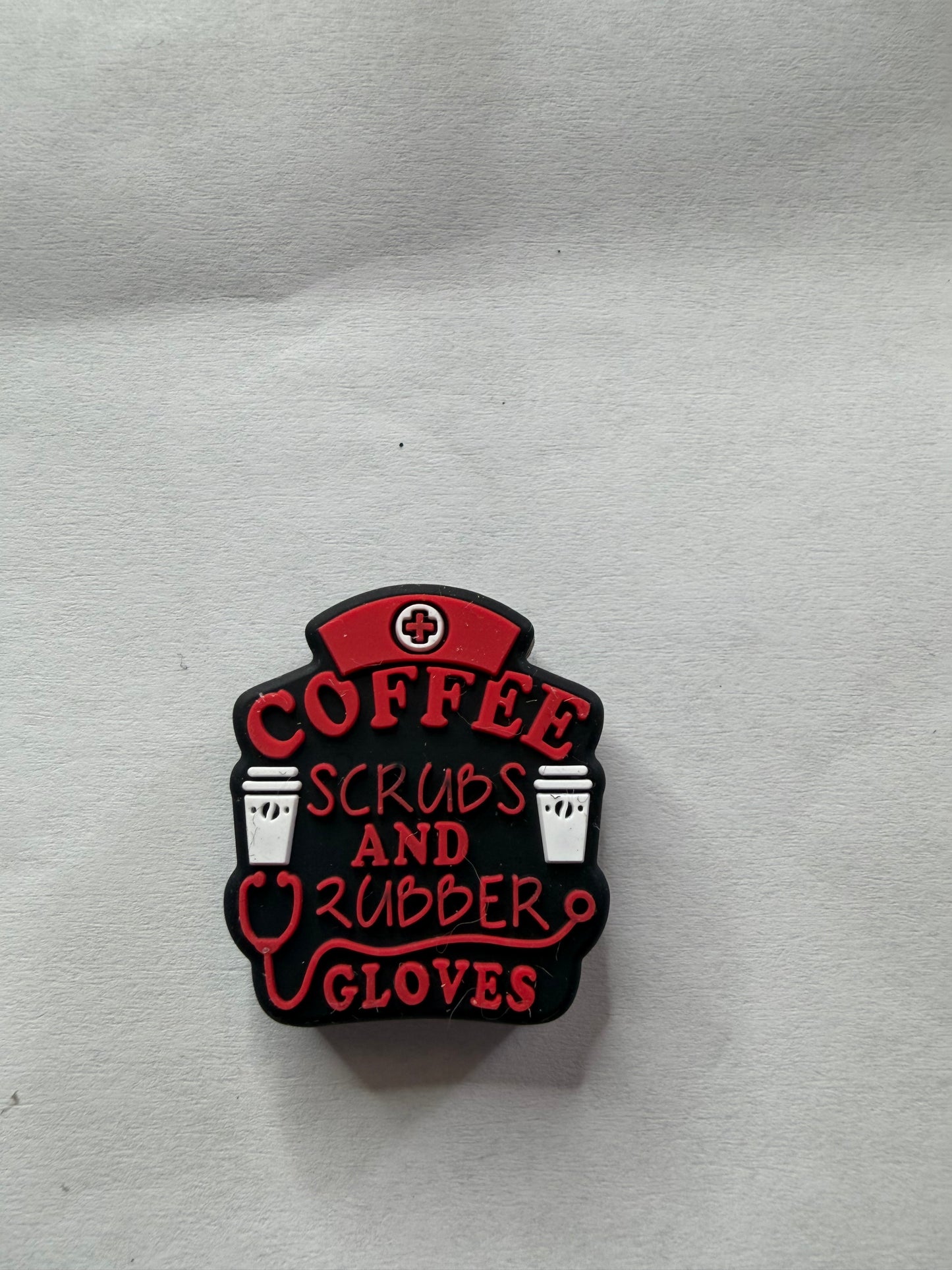 Focal 2d coffee, scrubs, and rubber gloves