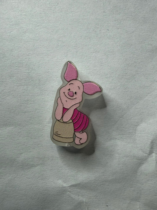Acrylic focal Piglet full body glow in dark