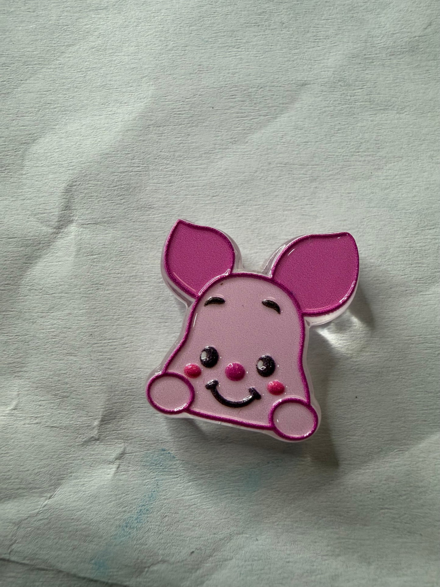 Acrylic focal Piglet head