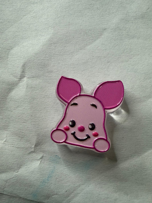 Acrylic focal Piglet head