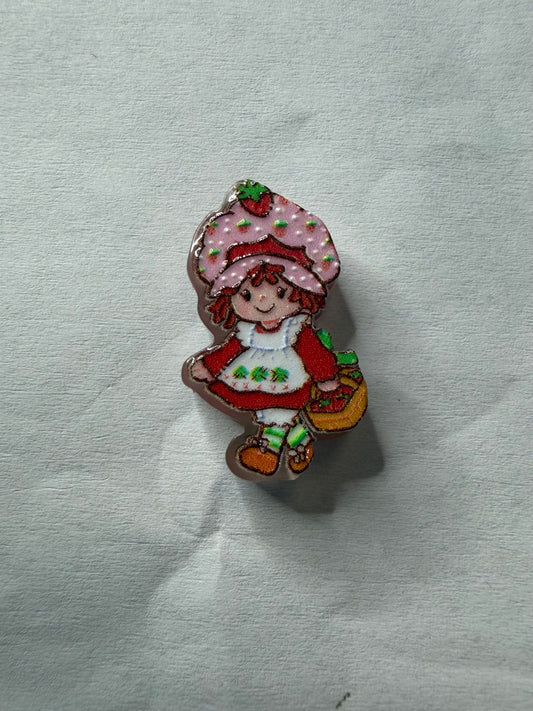 Acrylic focal Strawberry girl with basket