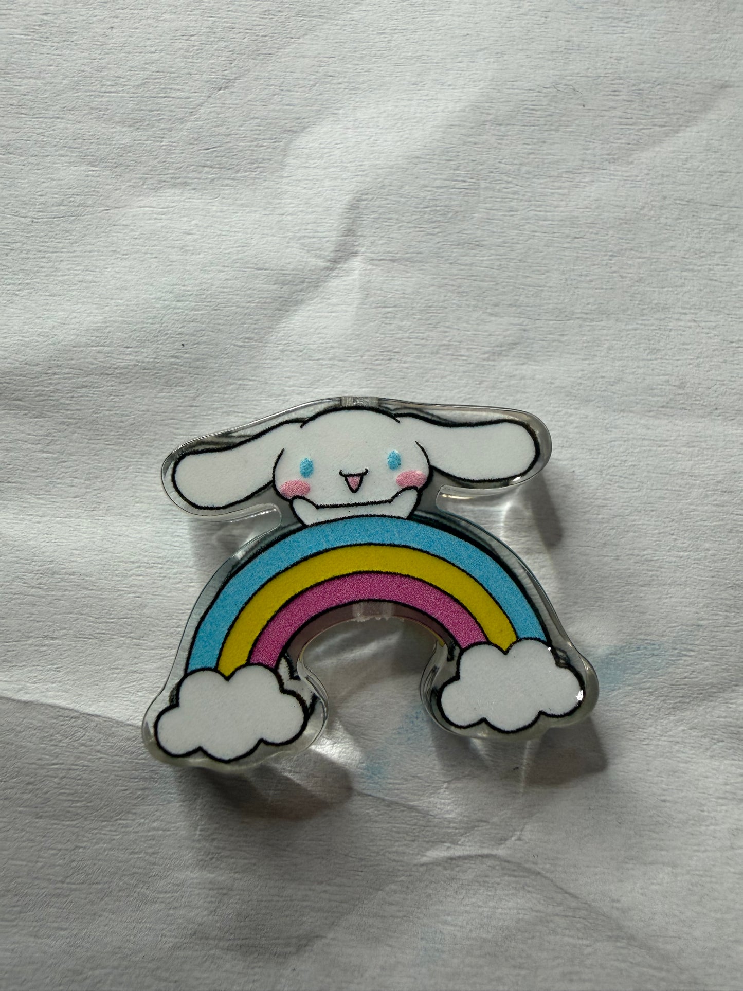 Acrylic focal cinna rainbow