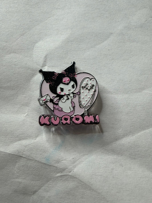 Acrylic focal Kuku pink and black