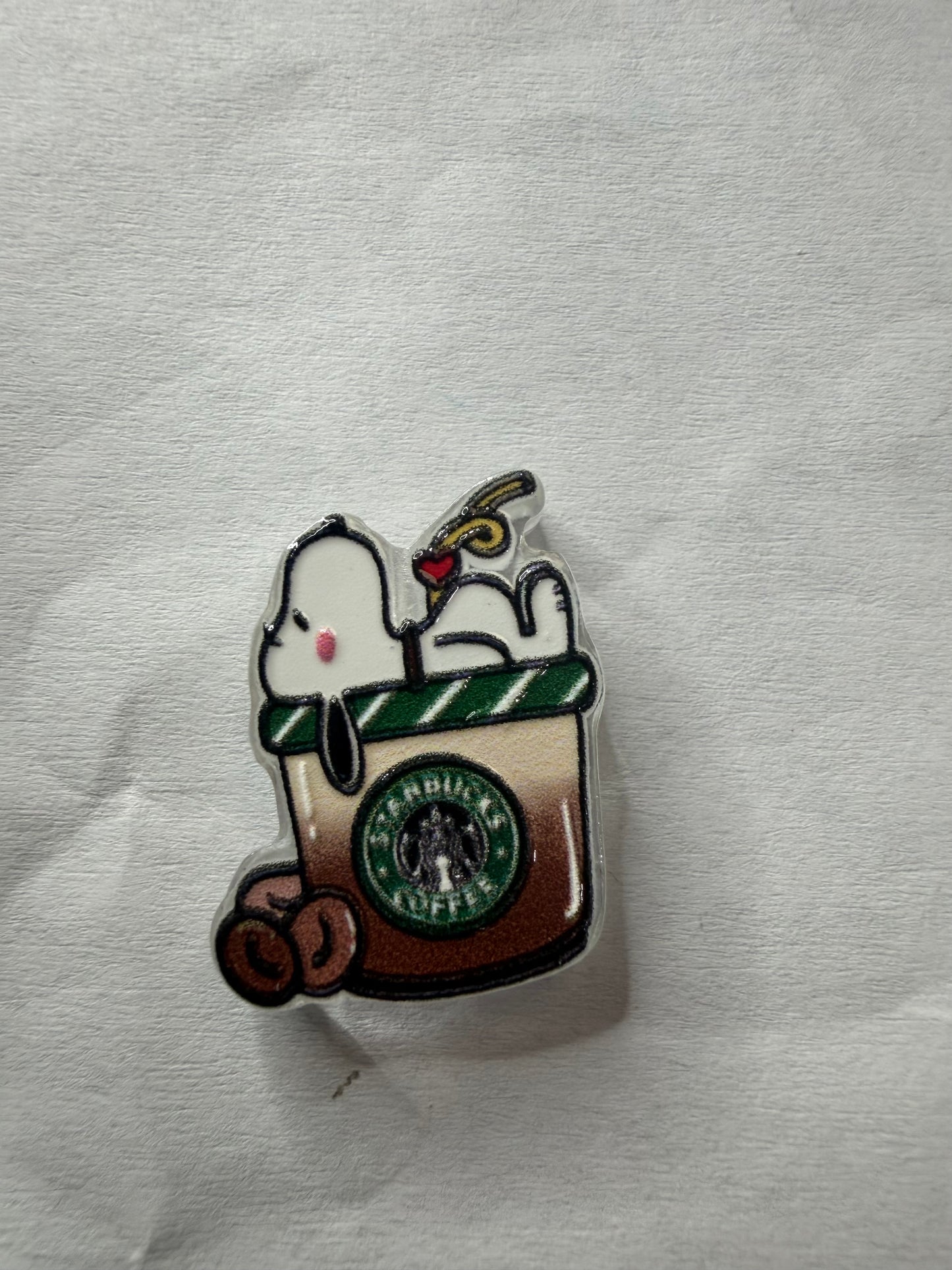 Acrylic focal Starbucks snoopy