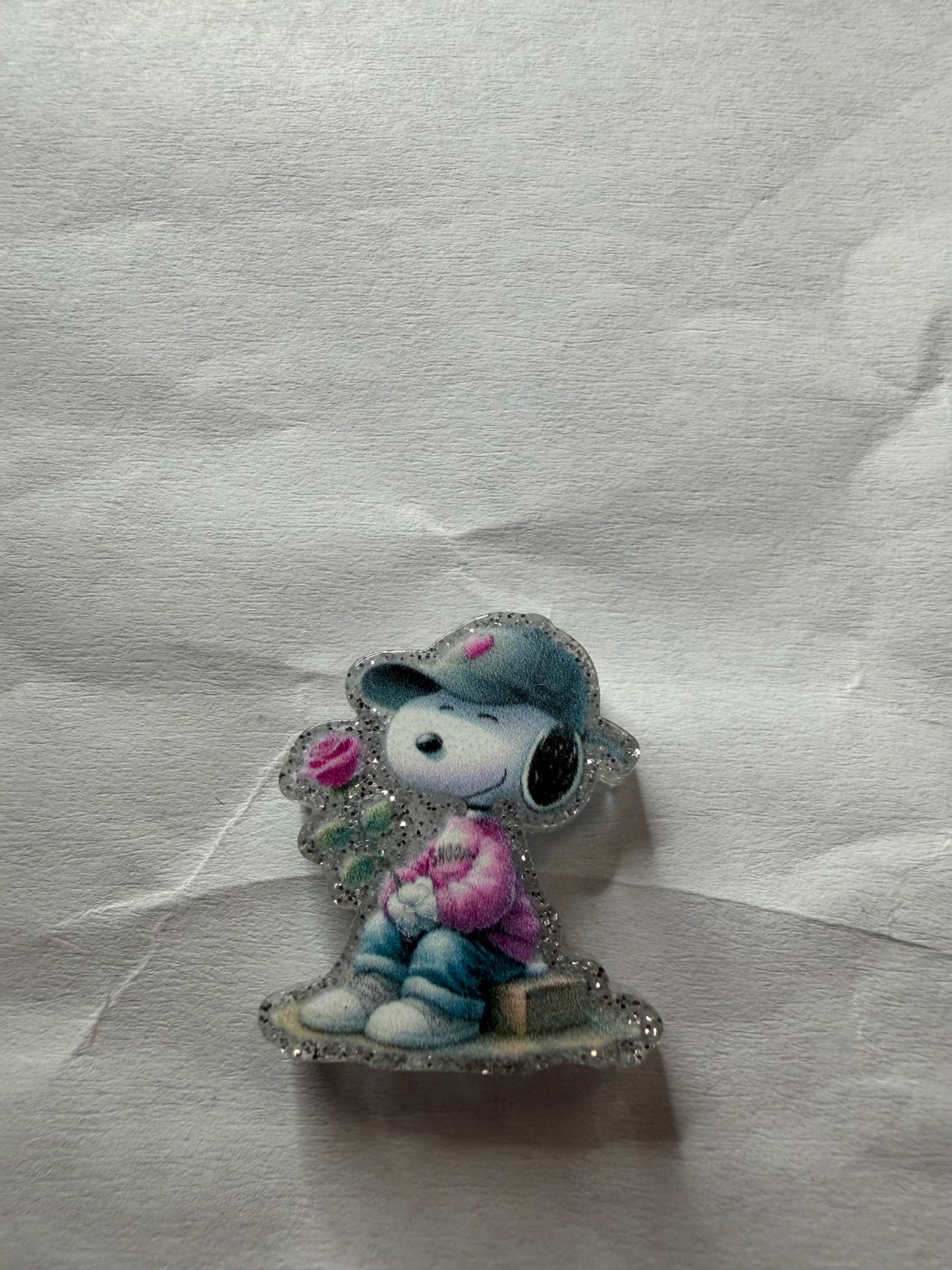 Acrylic focal Snoopy with hat