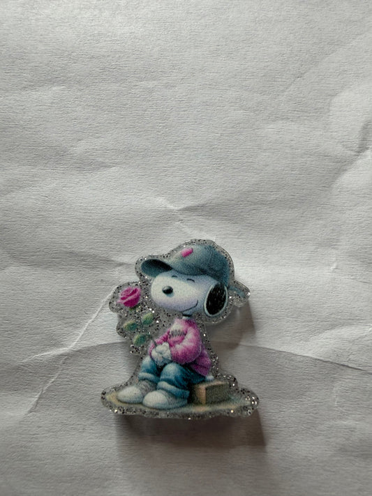Acrylic focal Snoopy with hat