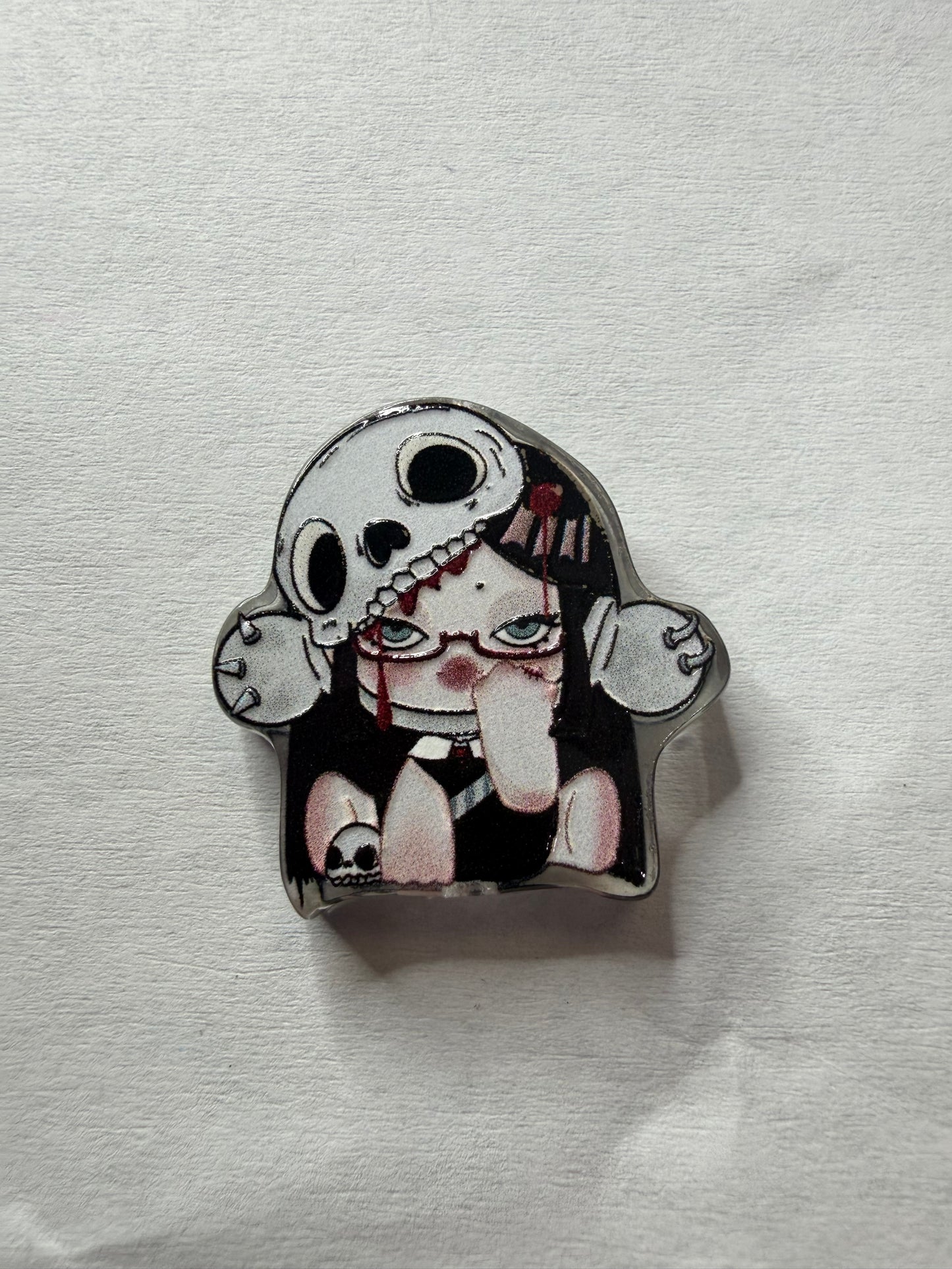 Acrylic Focal so with skull hat