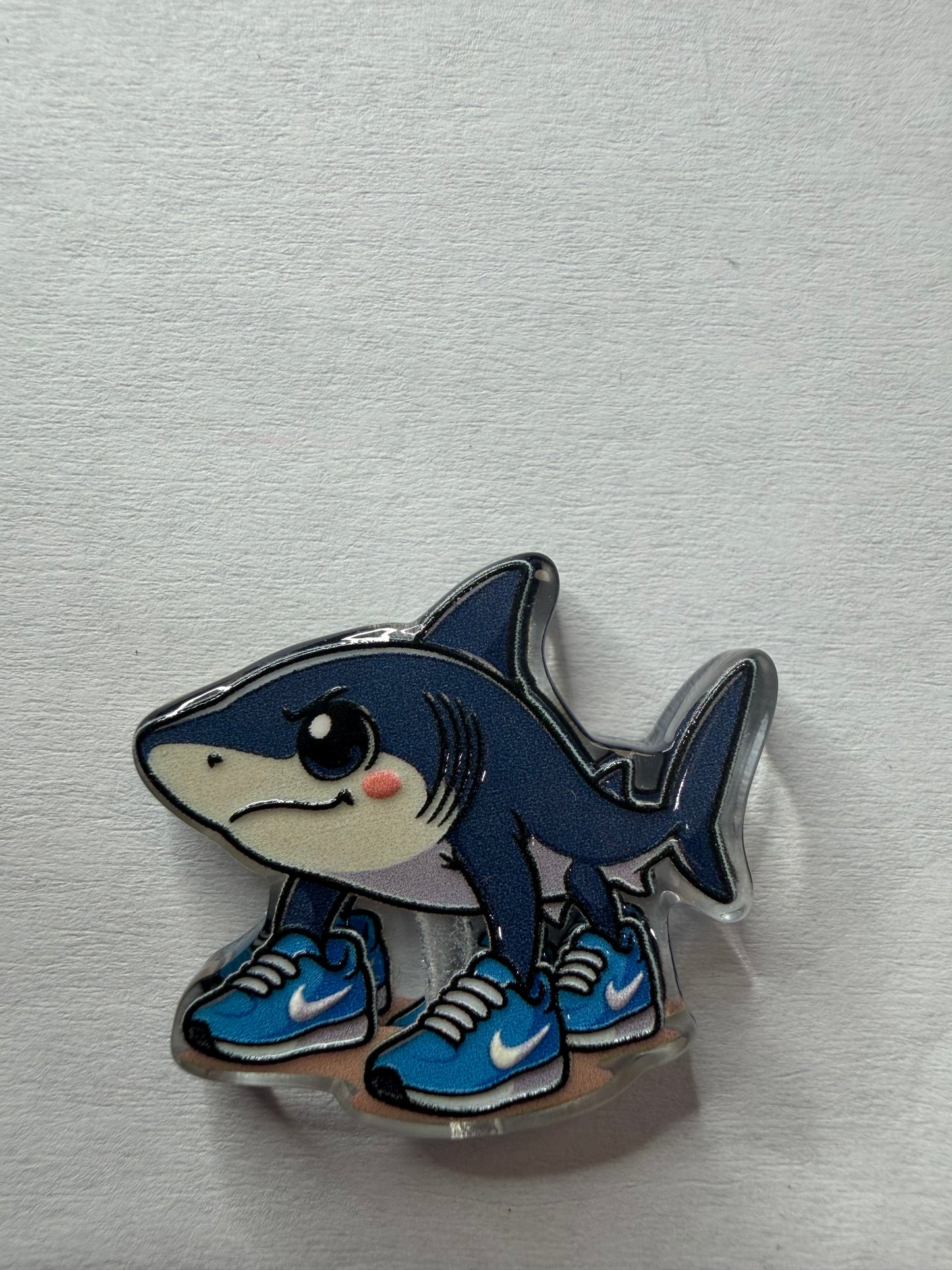 Acrylic Focal Brain rot shark