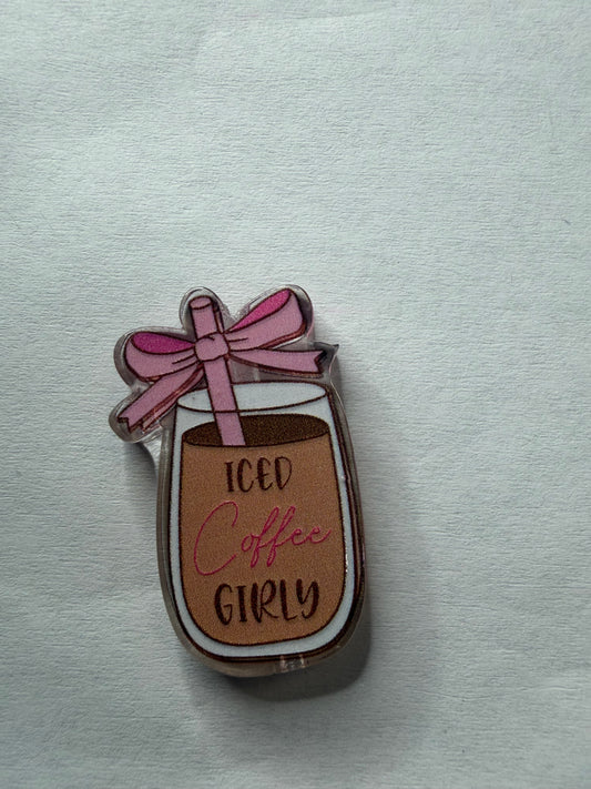 Acrylic Focal Died coffeee girly