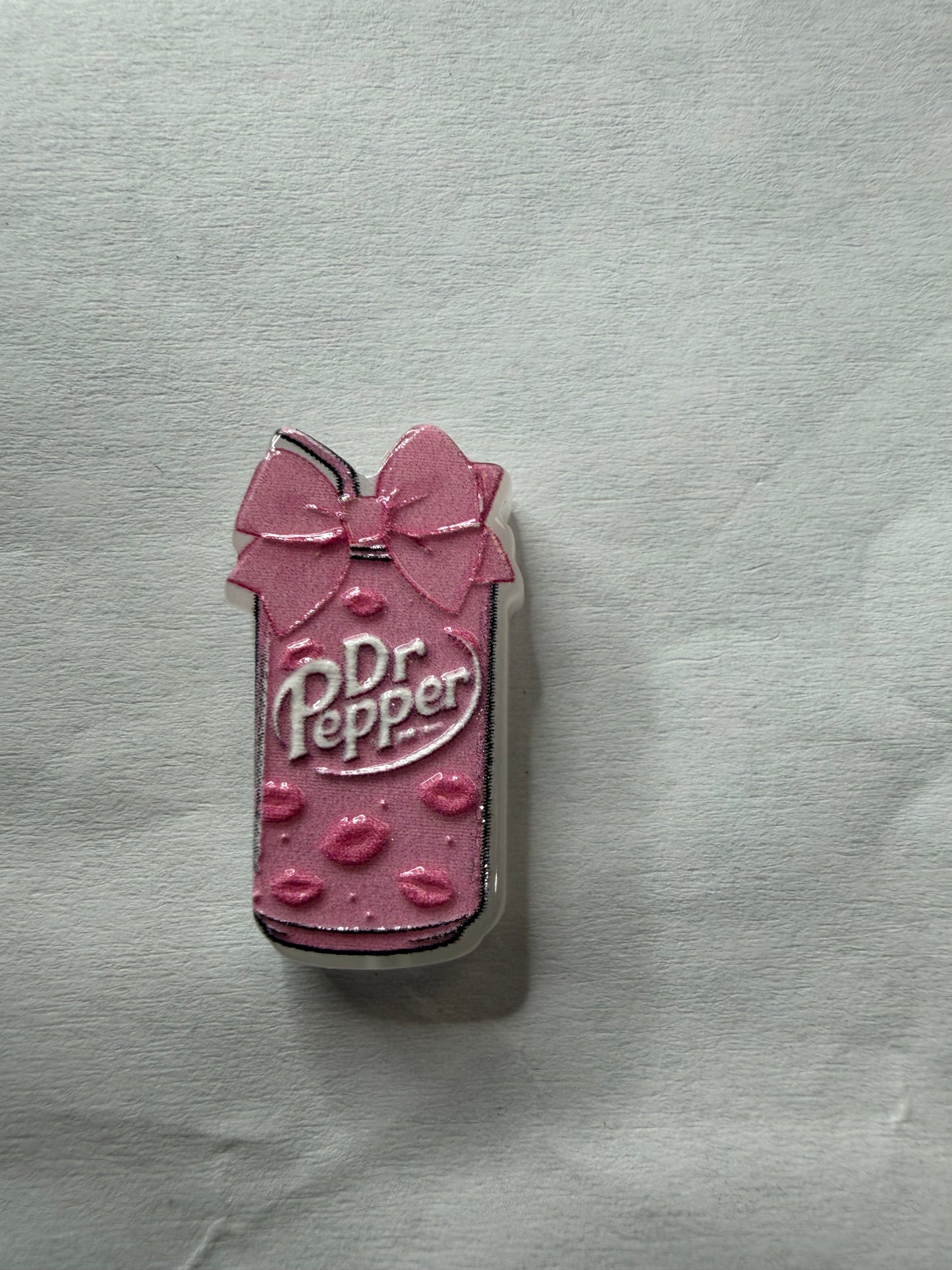 Acrylic Focal Dr Pepper pink