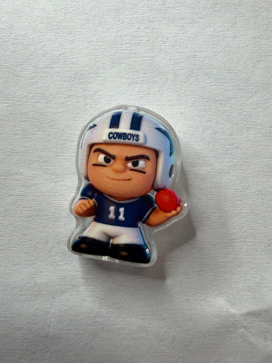 Acrylic Focal Football guy cowboys