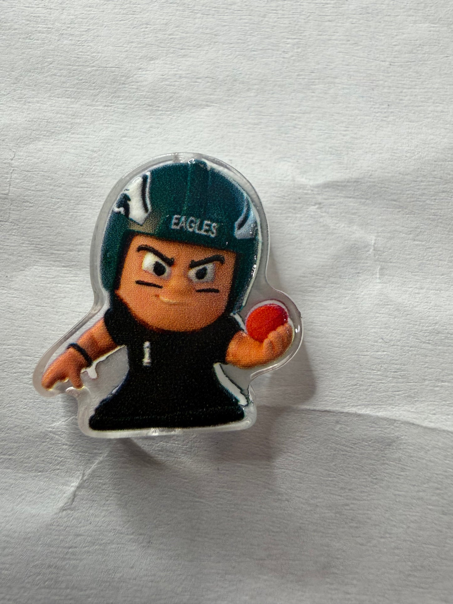 Acrylic Focal Football guy eagles