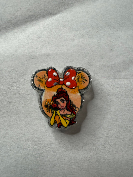 Acrylic Focal Belle in ears