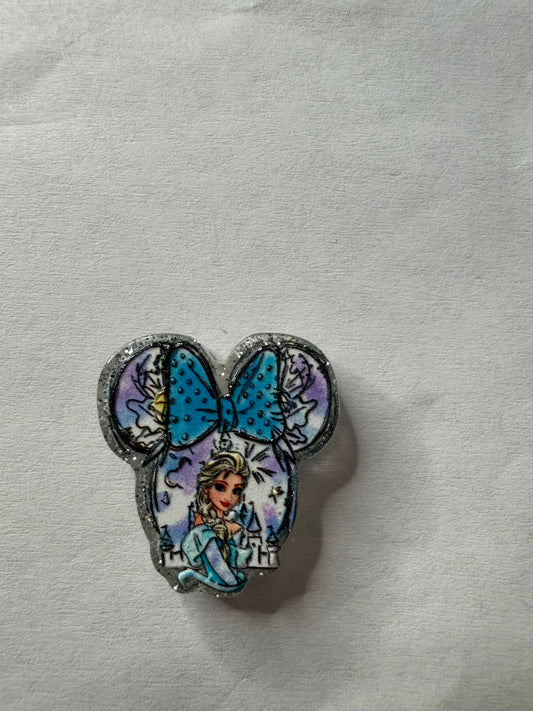Acrylic Focal Elsa in ears