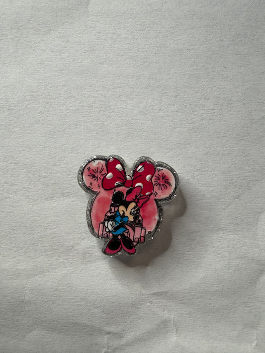 Acrylic Focal mouse Minnie in ears